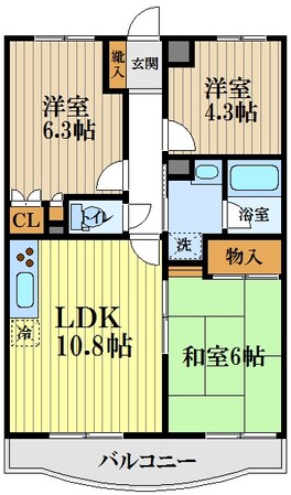 サンクレール小平　Ｃ棟の物件間取画像